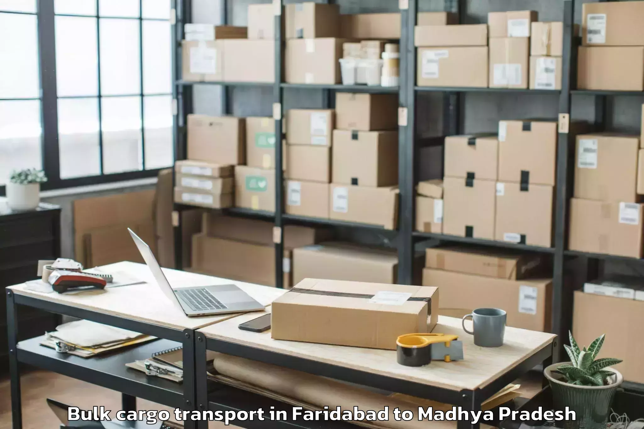 Trusted Faridabad to Jhabua Bulk Cargo Transport